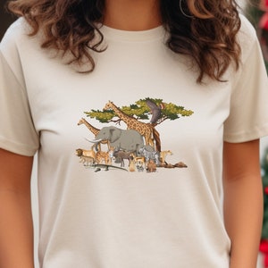Safari Tier Grafik T-Shirt: Zoo Liebhaber Shirt