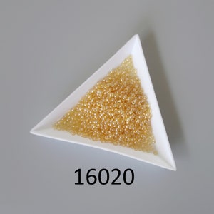 16020 Czech Preciosa Seed Beads 10/0: Transparent Sfinx Yellow Brown, 10g