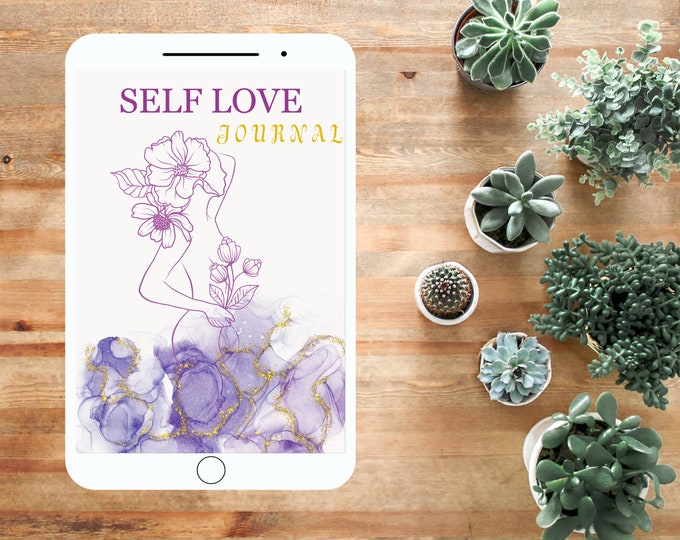 Daily Self Love Planner & 30 Day Challenge, Printable Planner, Instant ...