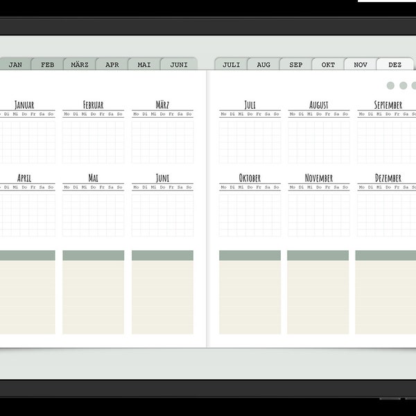 Digitaler Planer / Kalender / Notizbuch