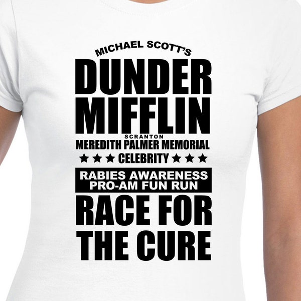 Dunder Mifflin Race For The Cure Cut Files | Cricut | Silhouette Cameo | Svg Cut Files | Digital Files | PDF | Eps | DXF | PNG | The Office