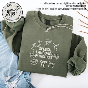 Embroidered Speech Therapy Shirt, Speech Language Pathologist Shirt, Speech Therapist Gift, SLP Shirt, Speech Pathologist Tee