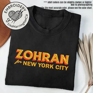 Besticktes Mayor Mamdani 2025 Shirt, Hot Girls für Zohran Shirt, Zohran Mamdani Shirt, Zohran für New York City, Mamdani für Mayor Tee