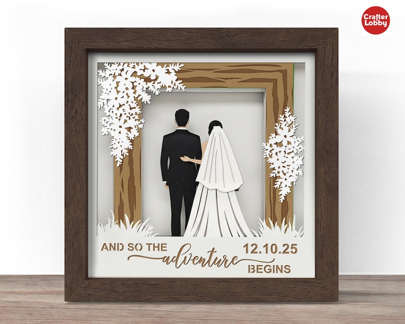 Wedding Couple Arch Shadow Box SVG: Wedding Papercut File - Etsy Australia
