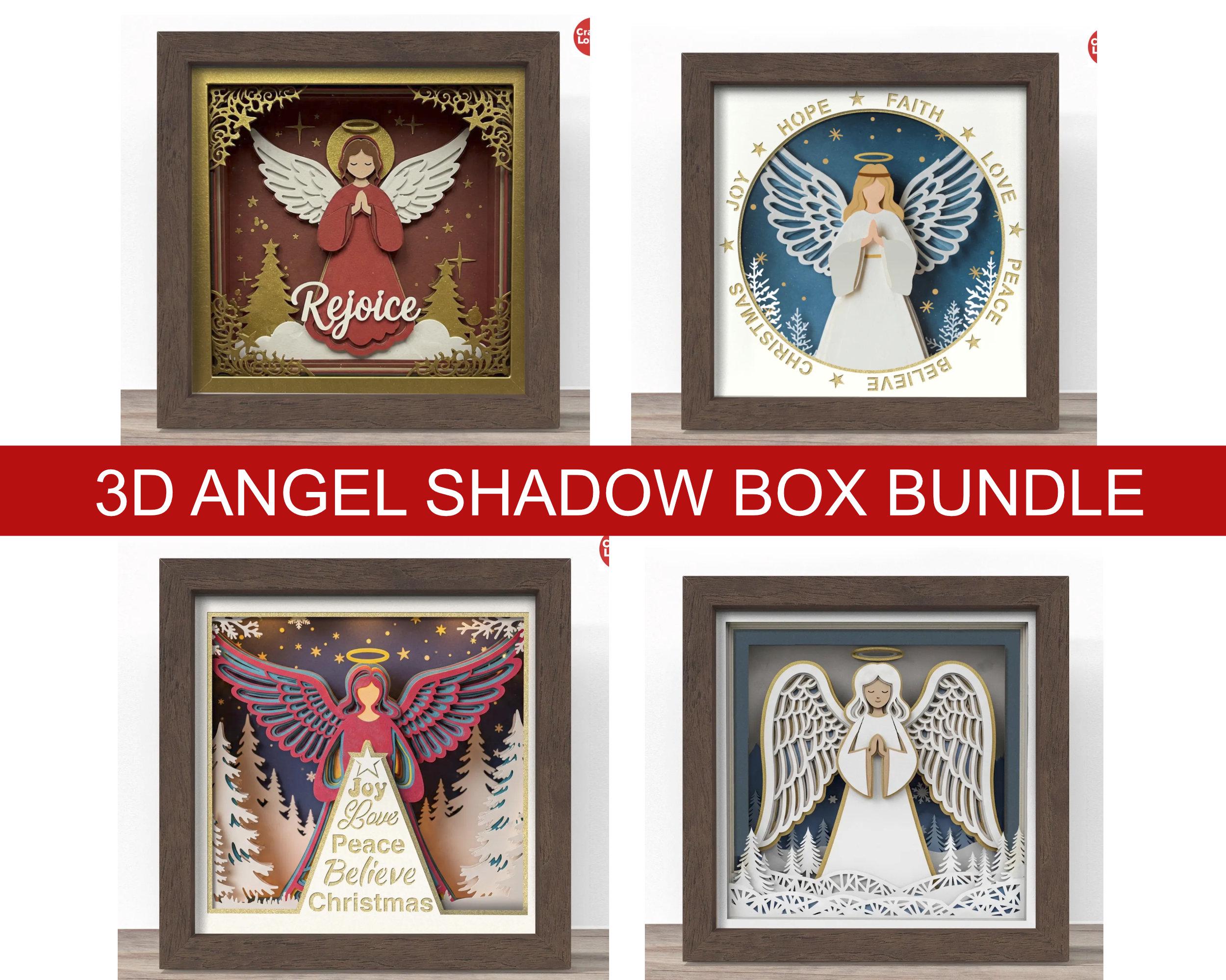 3d Angel Shadow Box SVG Bundle, Cricut File, Crafterlobby - Etsy