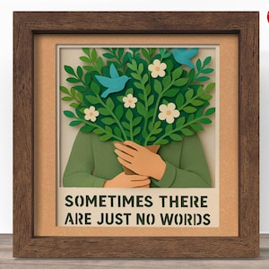 Boîte d'ombre de sympathie 3D SVG, fichier Cricut SVG, fichier de boîte d'ombre de sympathie, fichier 3D papier cartonné SVG découpé, CrafterLobby.
