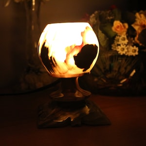 Onyx Lamp , Perfect Gift , Handmade Special Design ,Bedside Lamp , Desk Lamp , Meditation Lamp , Home Decor , Special Gift