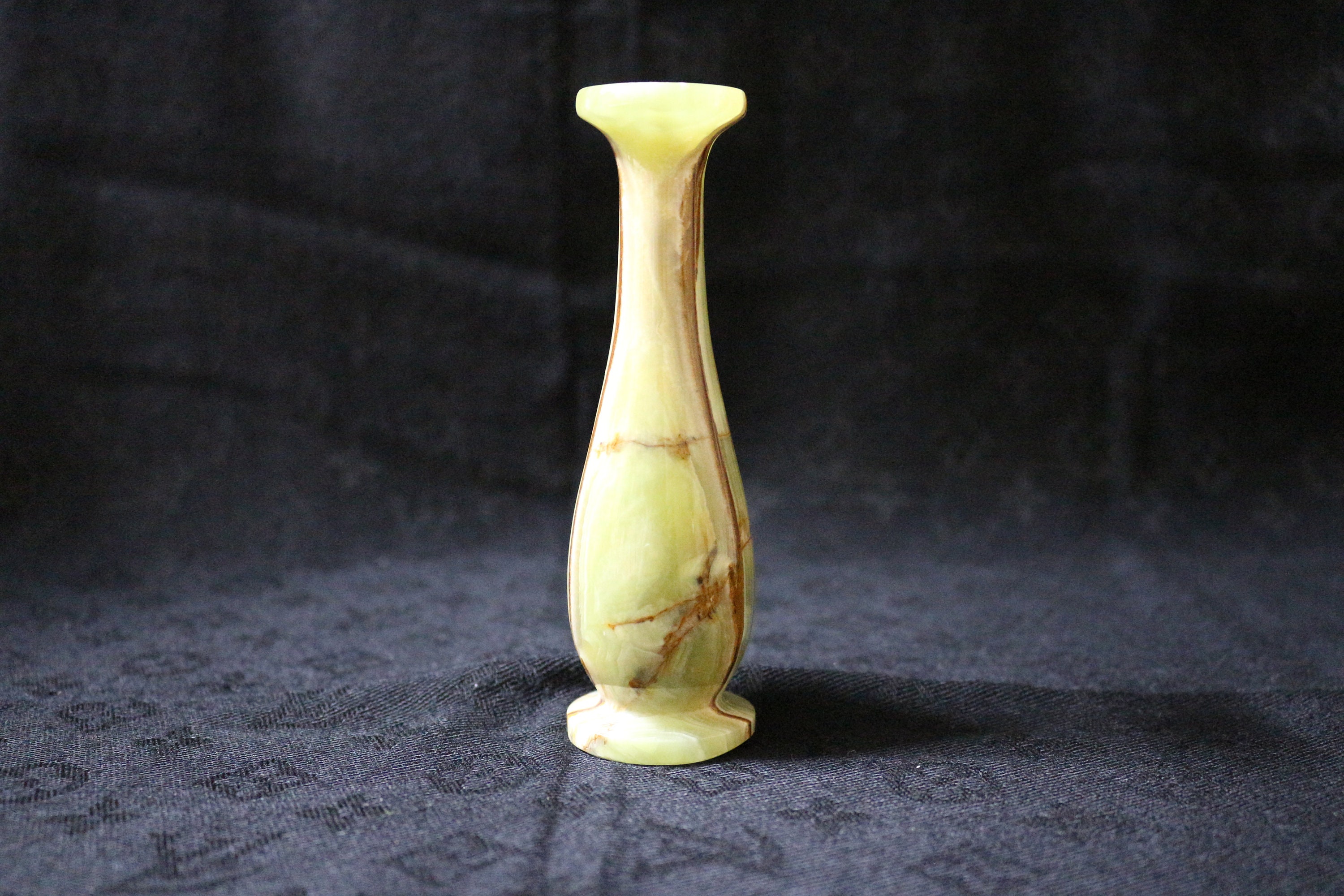 Vintage Onyx Stone Minimalist Vase Green Onyx Vase Onyx Etsy