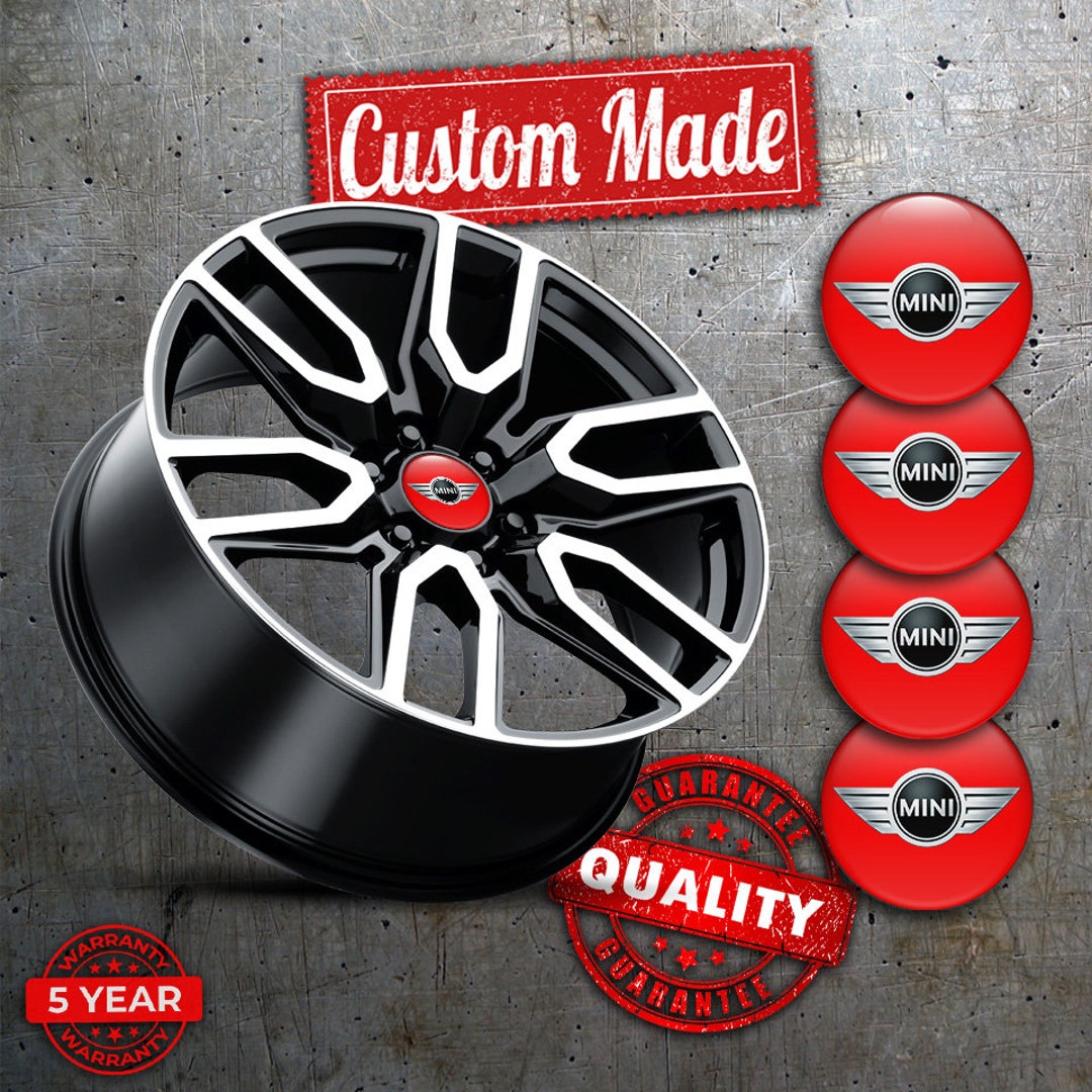Mini Cooper Decals Center Wheel Cap Stickers Handmade Etsy