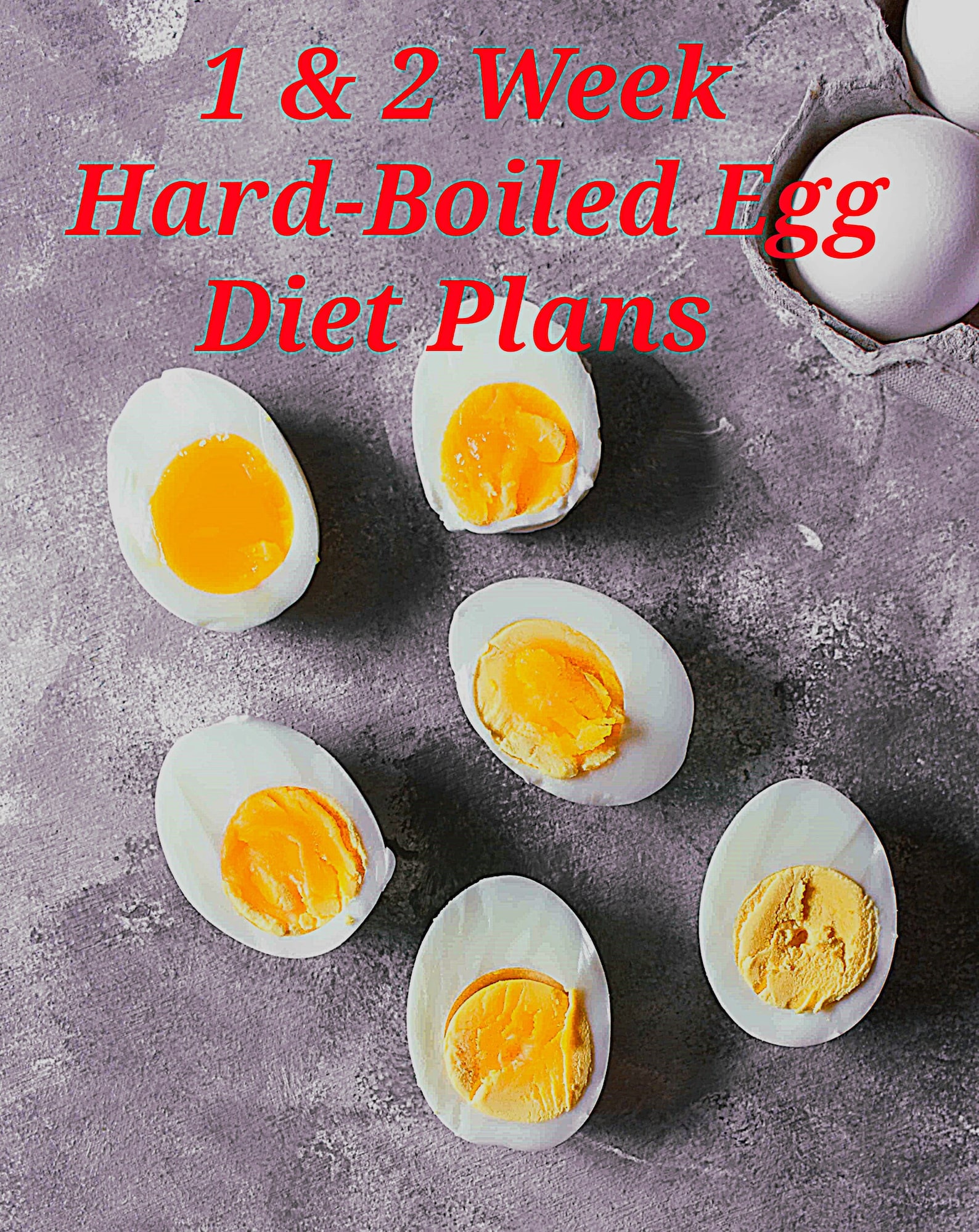 1 & 2 Week Hardboiled Egg Diet Plans Etsy