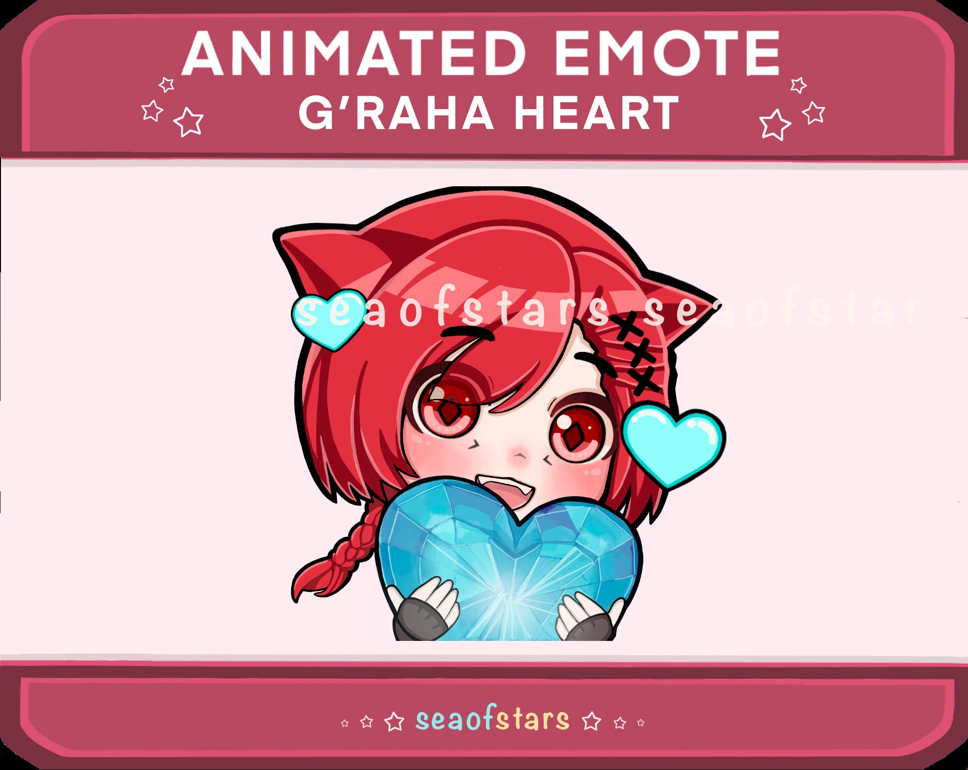 FFXIV G'raha Tia Heart Animated Emote