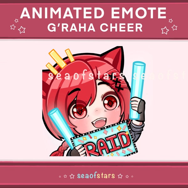 FFXIV G'raha Tia Cheering/Raid Animated Emote