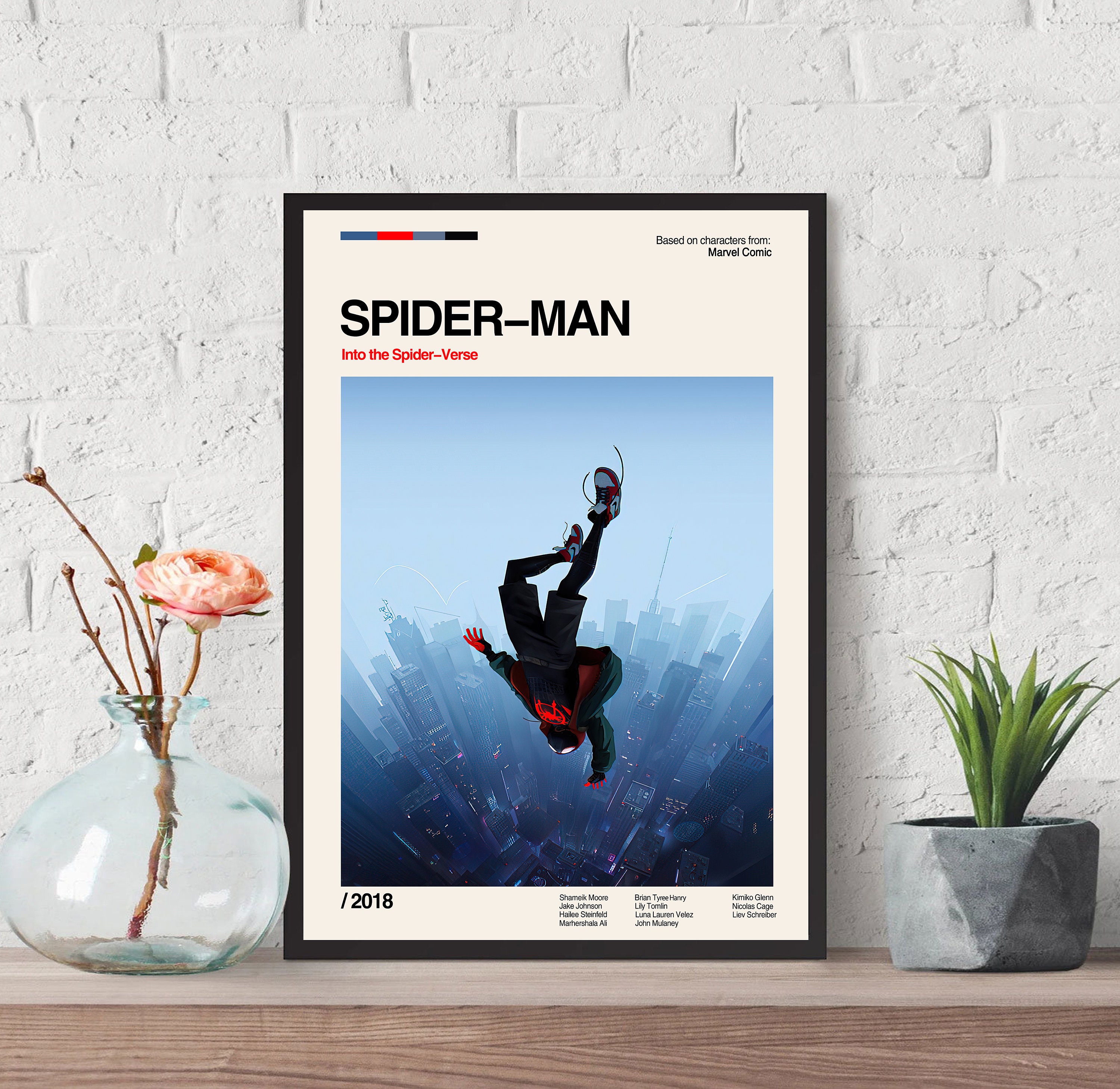 Spiderman Movie Poster, Spiderman Print, Wall Art, Minimalist Movie ...