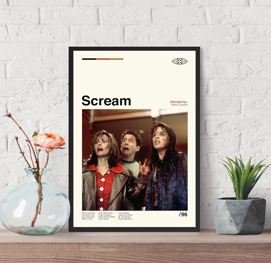 Scream Poster Scream Print Movie Poster Minimalist Poster - Etsy