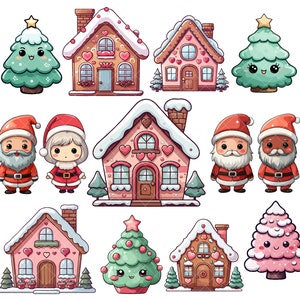 Kawaii Cute XL Christmas PNG bundle