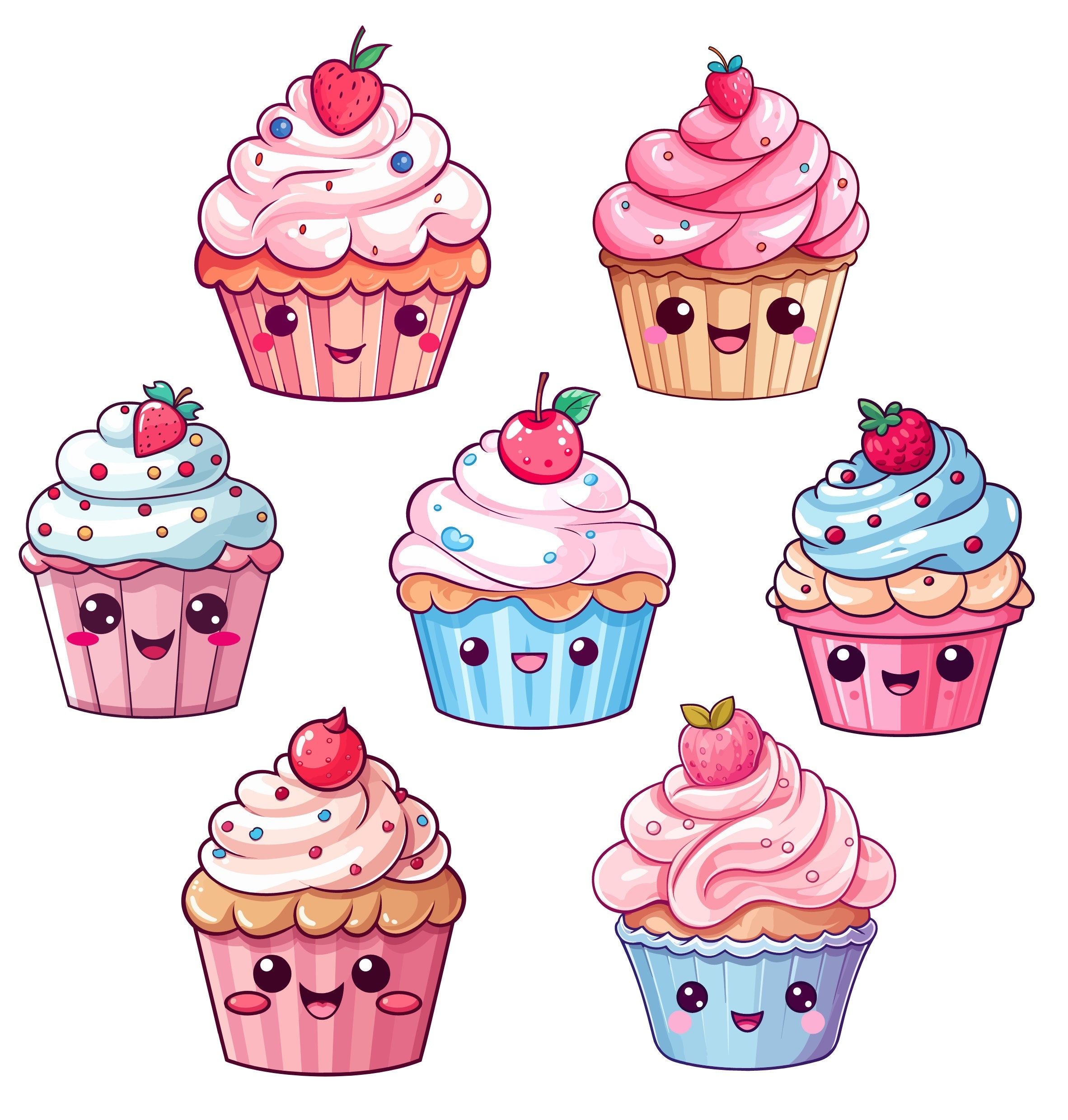 Pastelitos kawaii - Etsy México, image size:2364x2480