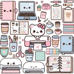 Kawaii Stickers Shop PNG bundle