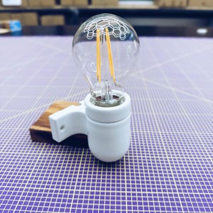 Ceramic socket / wall mount for E27 light bulb in black and white image 7