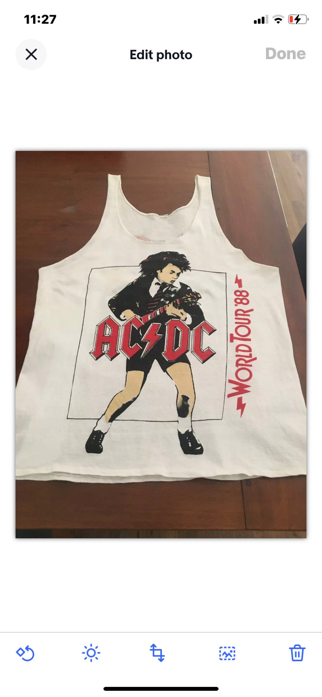 AC/DC Vintage T Shirt - Etsy