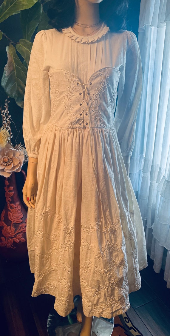 vintage corset wedding dress - Gem