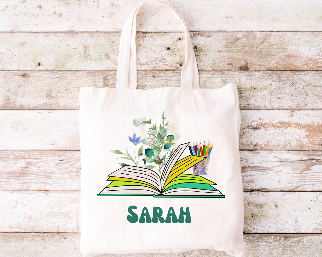 Personalized Tote Bag Preschool Tote Bag Custom Tote Bag Etsy