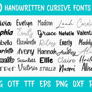 30 handgeschriebene Schriftarten, Schriftartenpaket, kursive Schriftarten SVG, SVG-Schriftarten, Signaturschriftarten, Cricut Schriftarten, handschriftliche Schriftarten, Hochzeitsschriftarten SVG