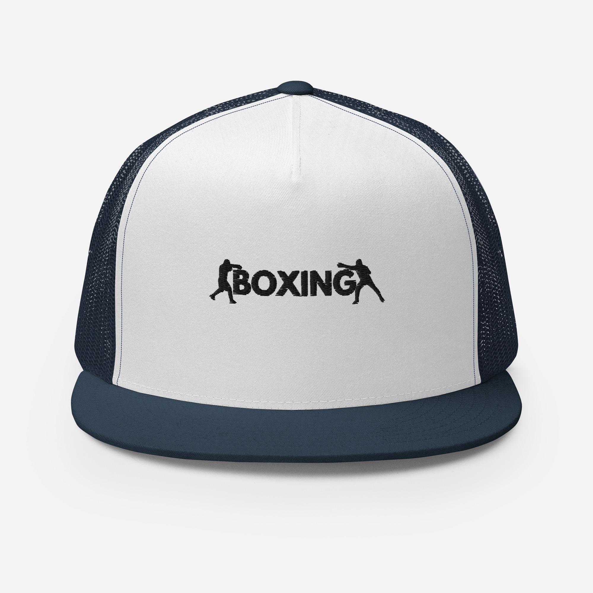 Boxing Trucker Cap, Embroidered Boxing Hat, Boxing Cap, Boxer Hat