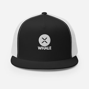 XRP Whale Trucker Cap, Xrp hat, xrp cap, xrp trucker hat, xrp baseball cap, xrp whale, xrp merch, xrp gear, xrp gift, xrp lover, Embroidered