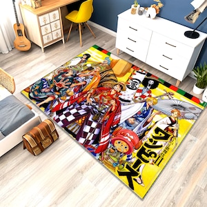 Mélange de tapis anime, tapis kawai, tapis anime, tapis manga, tapis coloré, tapis fantastique, décoration anime, tapis pour chambre d'enfant, tapis personnalisé, carpette, cadeau pour elle