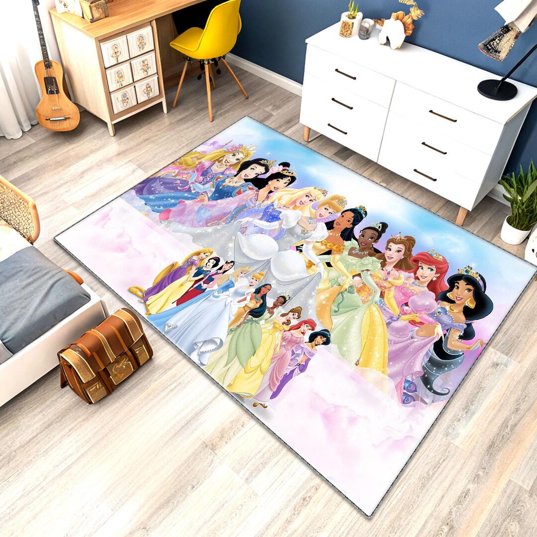 Personalized Princess Rug, Kids Nursery Decor, Custom Name Area Rug - Etsy