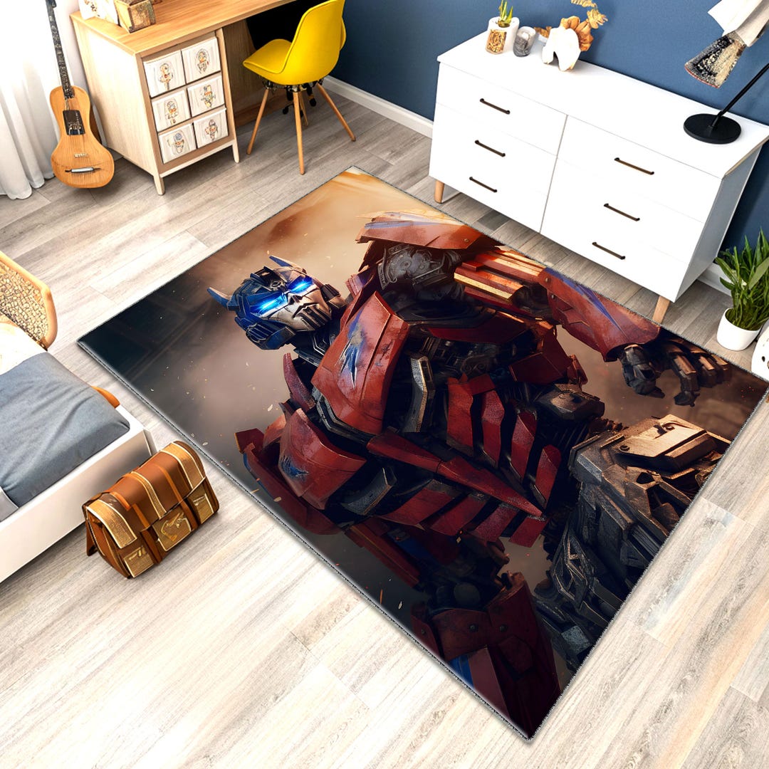 Transformers Area Rug, Optimus Prime, Non-slip Kids Decor - Etsy