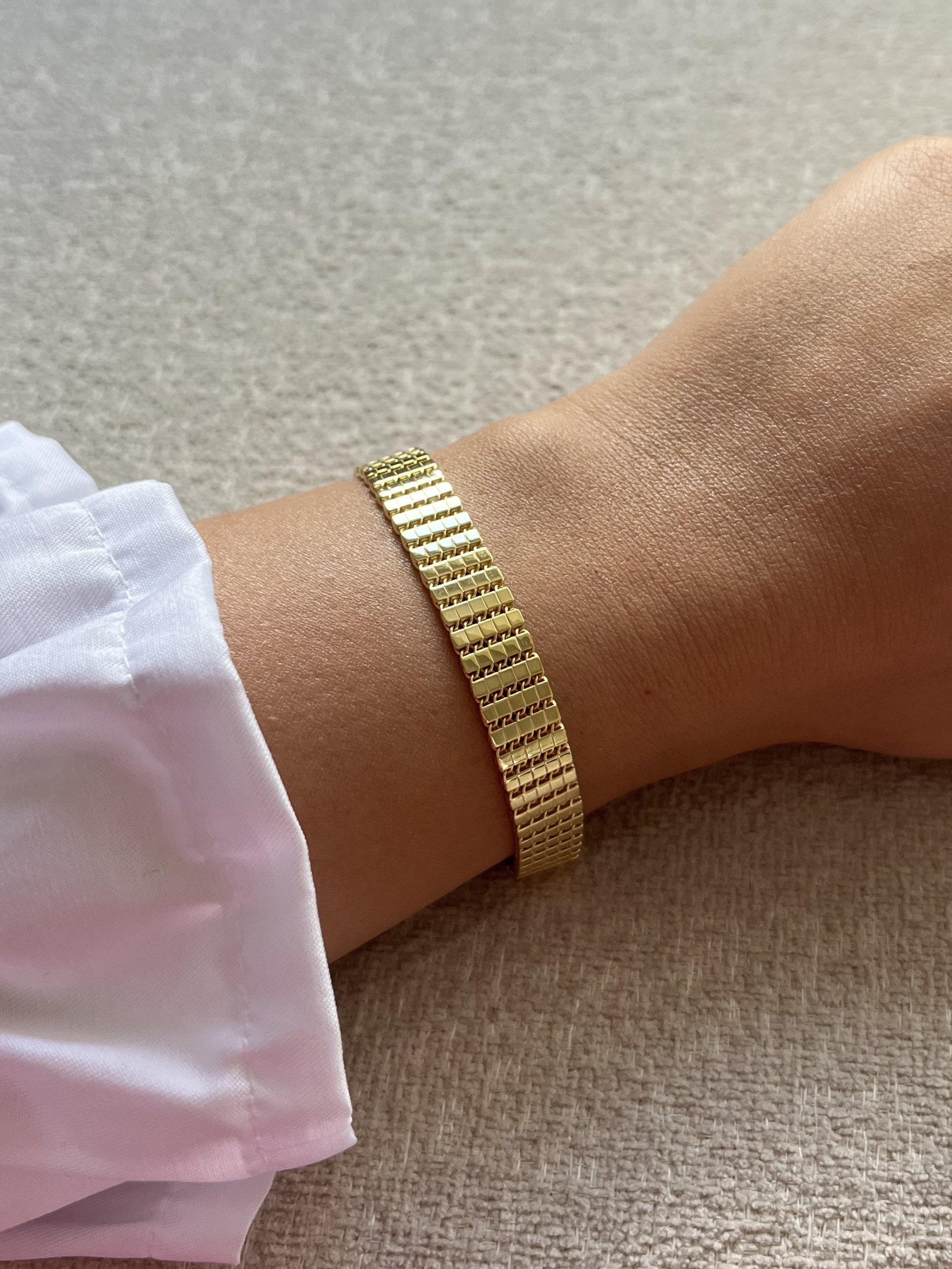 925K Sterling Silver Bracelet, Gold Bracelet - Etsy
