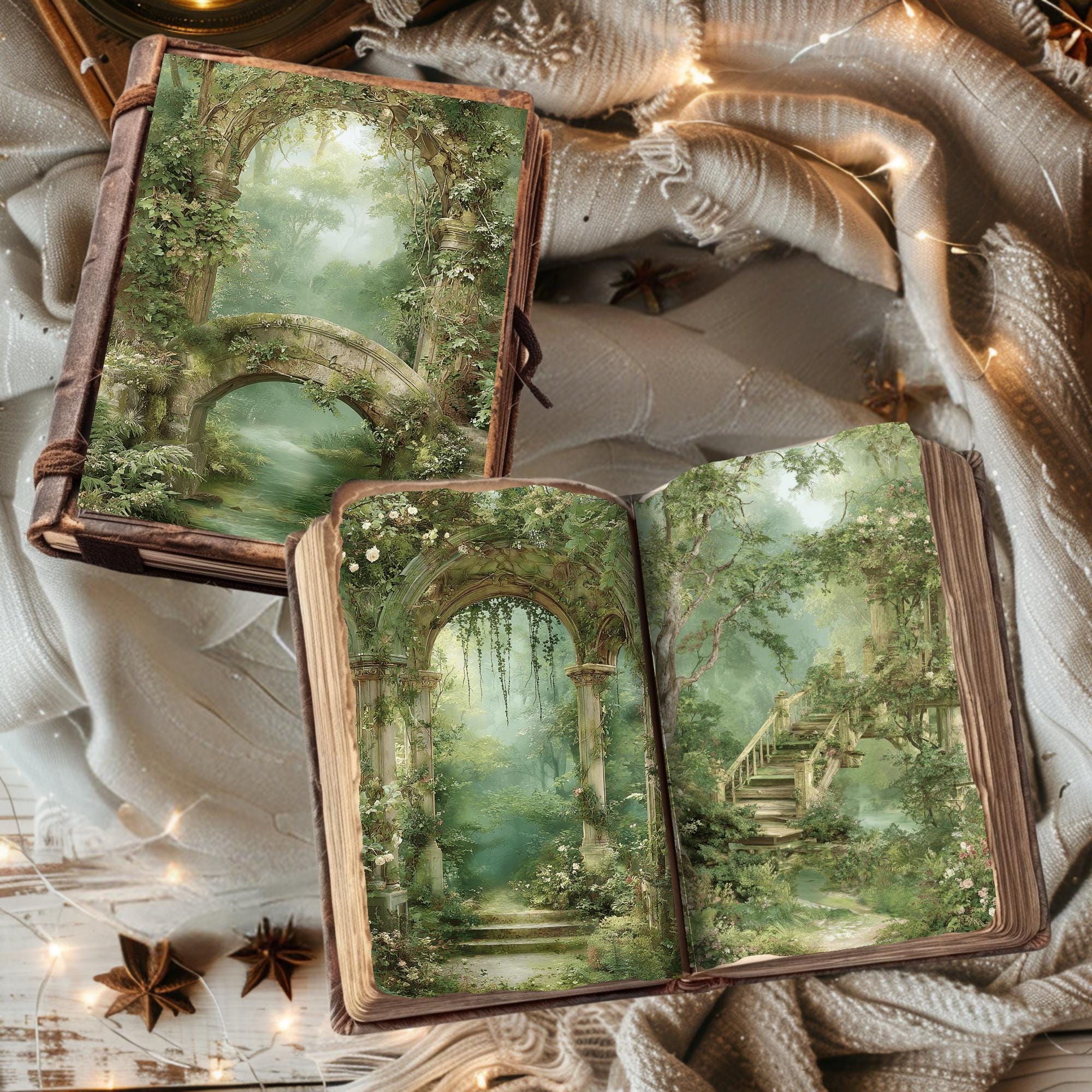 Forgotten Woodland Junk Journal Kit, Enchanted Forestephemera With ...