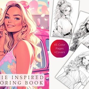 45 Barbie Style Girls Part 1 Digital Coloring pages Book Fashion Girls Coloring Pages Barbie Beautiful Style Girls PDF, elegant style women