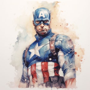 Captain America png afdrukbare poster muur kunst home decor