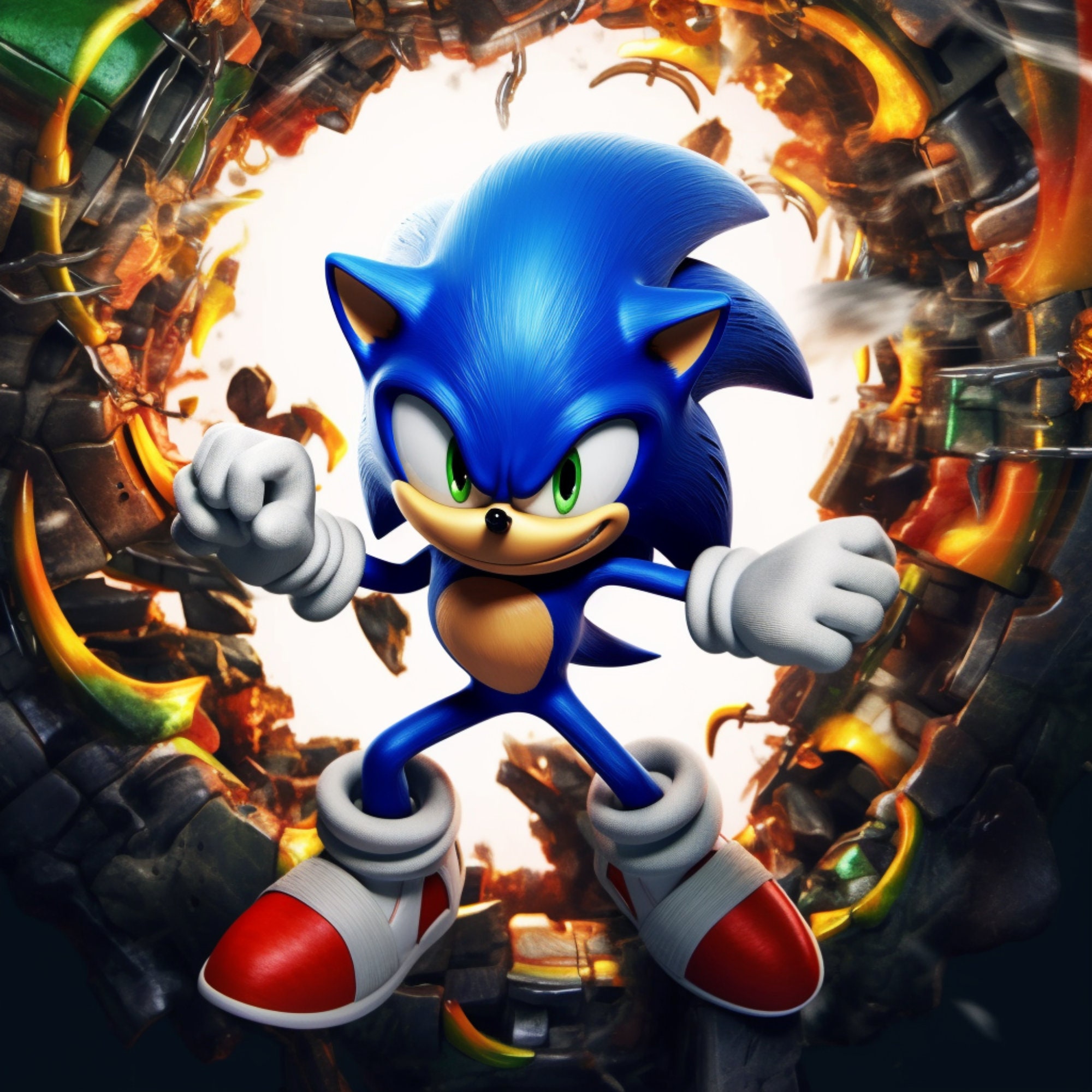 Poster Sonic - colours, Wall Art, Gifts & Merchandise