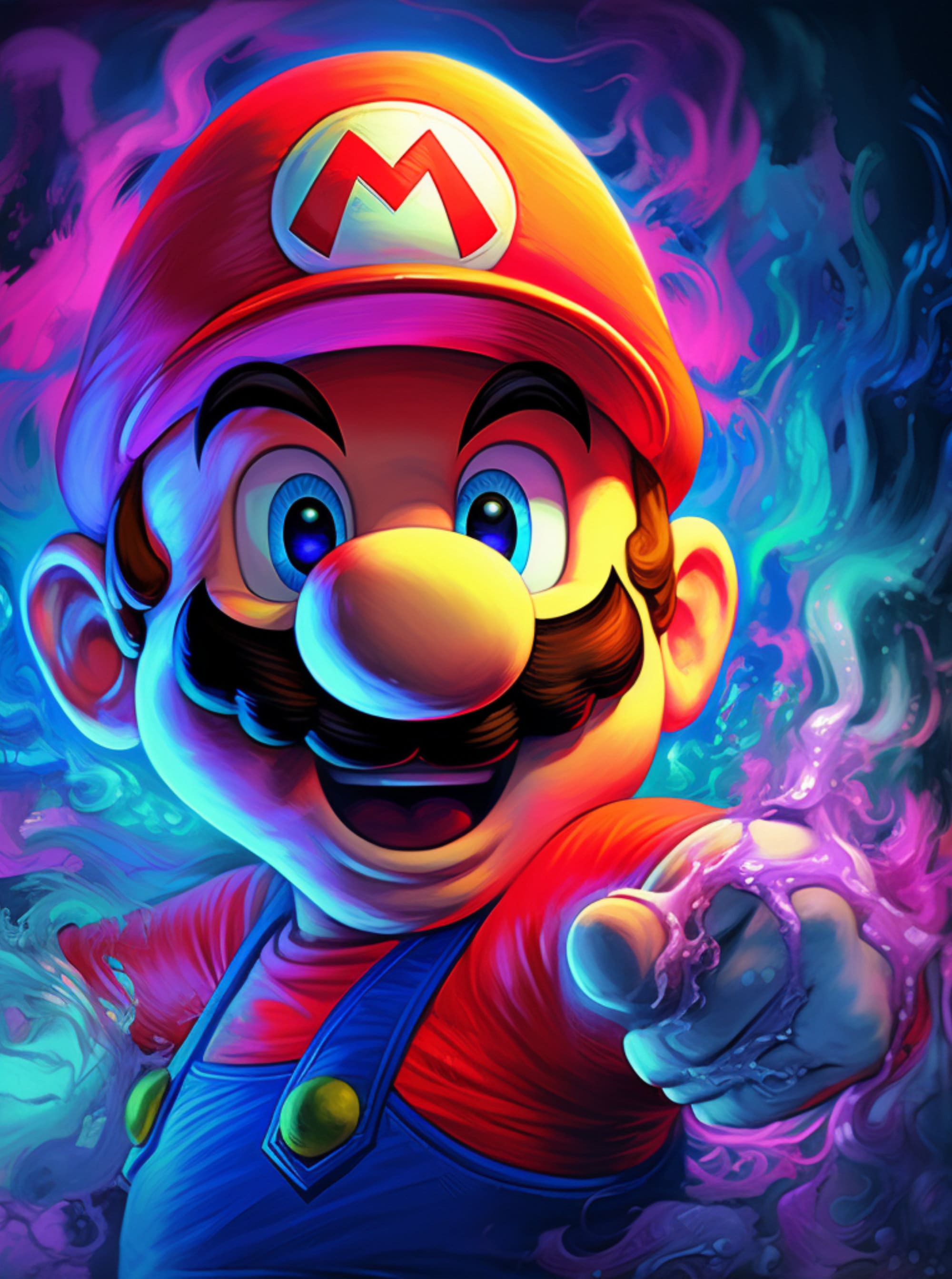 Super Mario Bros Poster Digital Prints Wall Printable Art Home Decor