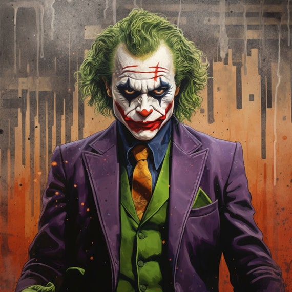 The Joker png Printable poster wall art home decor digital print