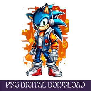 Sonic the Hedgehog svg Png clipart instant digital download