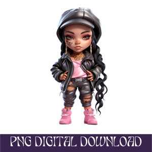 Dope Money matón vida urbana streetwear Girl svg Png archivo Diseño arte digital Camiseta Dope Design descarga instantánea
