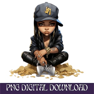 Dope Money matón vida urbana streetwear svg Png archivo Diseño arte digital Camiseta Dope Design Girl descarga instantánea