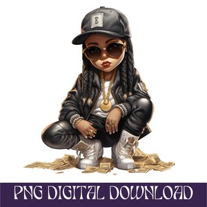 Dope Geld thug life urban streetwear svg Png Datei Design digitale Kunst Mädchen T-shirt Dope Design sofort-Download