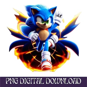 Sonic the Hedgehog svg Png Clipart sofortiger digitaler Download