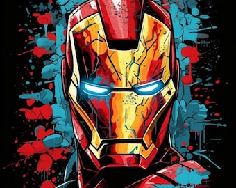 Iron Man Printable poster wall art home decor instant download
