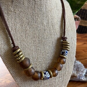 Boho Glass Bead Necklace