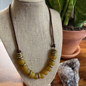 Boho Glass Bead Necklace
