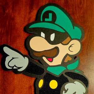 Paper Mario Mr. L Wall Art