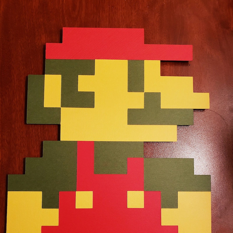 8 Bit 3d Mario - Etsy