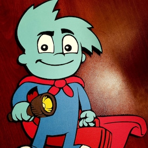 Pajama Sam Wall Art Papercraft