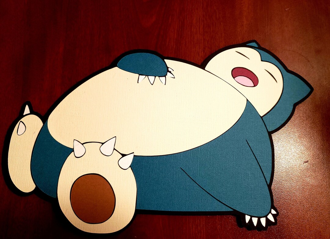 Snorlax Pokémon Wall Art Papercraft - Etsy